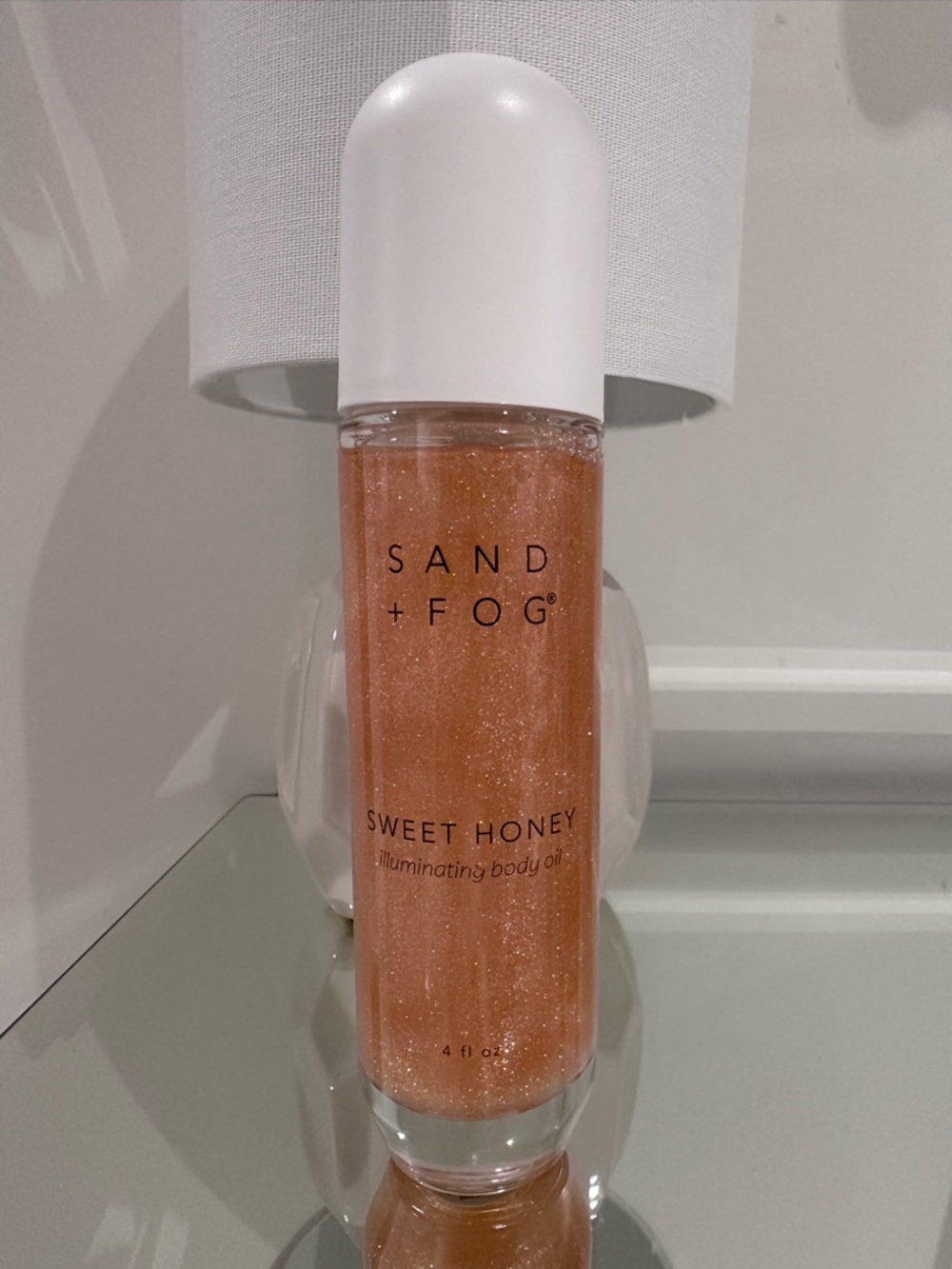 Sand + Fog Sweet Honey Illuminating Body Oil — Shimmery Honey Gold Authentic